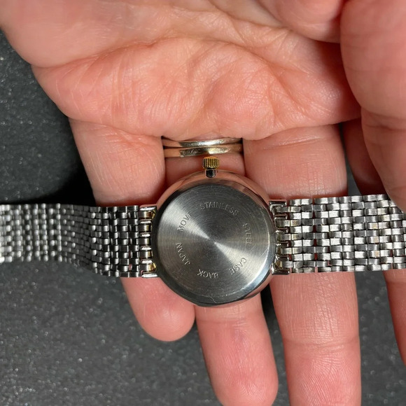 Vintage Fondini Unisex Dual Tone Roman Dial Quartz Watch Working New Battery - Picture 6 of 11